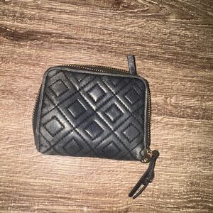 Tory Burch Black Quilted Wallet